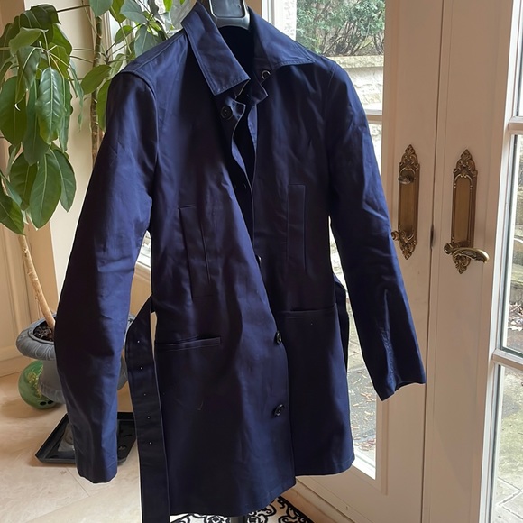 Club Monaco Trench Coat - Navy - Picture 1 of 5